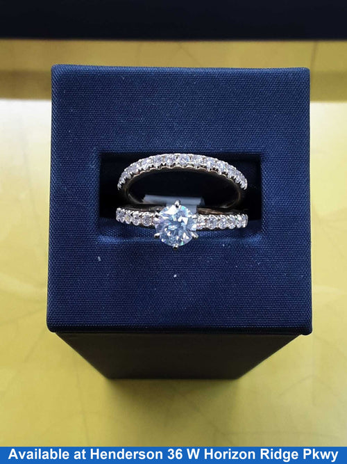 Ring - Engagement Set - Yellow Gold 14k (.585) 5.6 grams Size 6