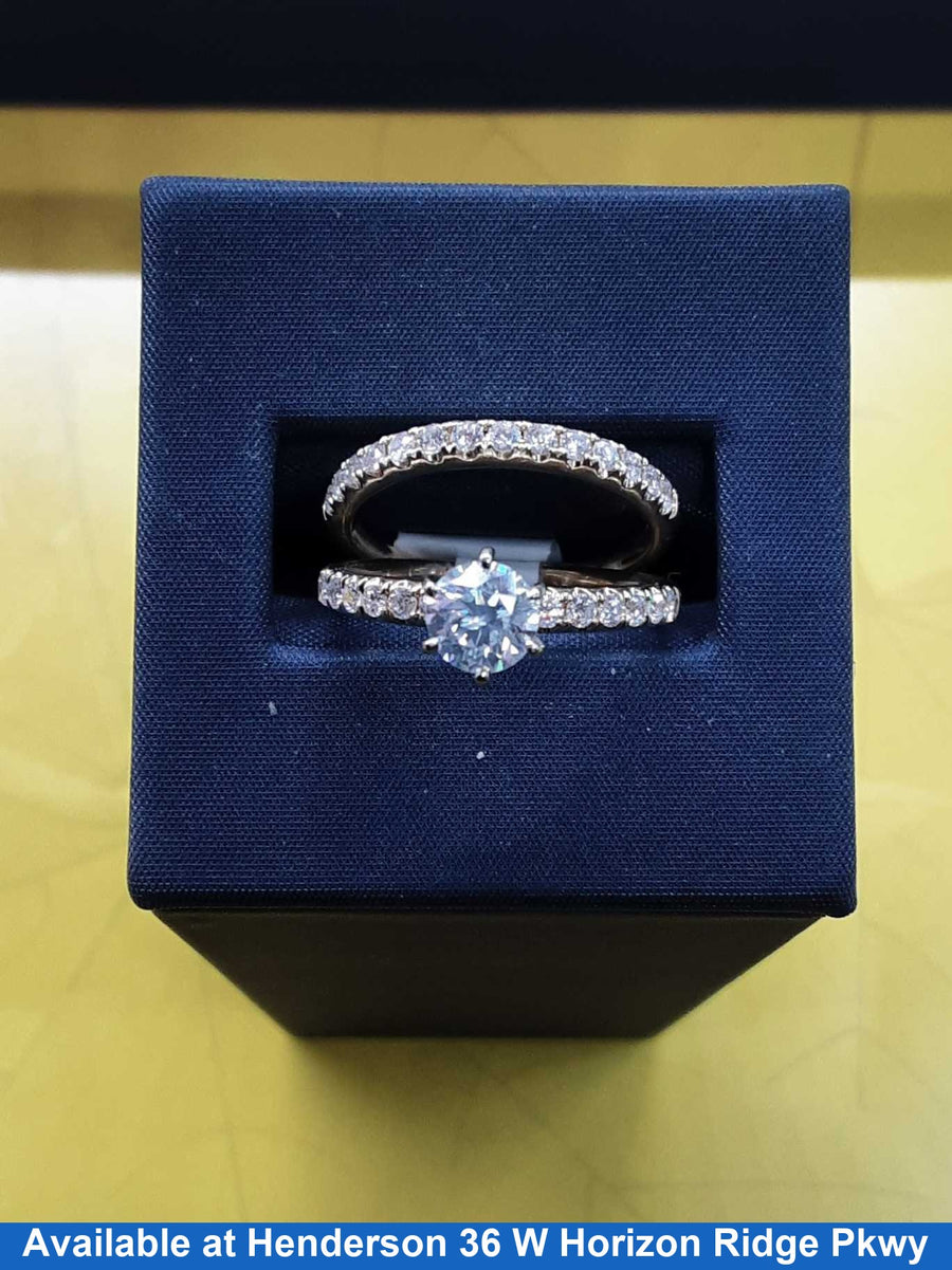 Ring - Engagement Set - Yellow Gold 14k (.585) 5.6 grams Size 6