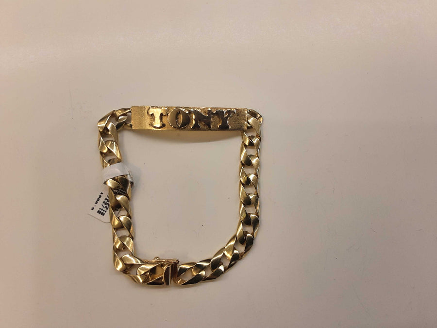 ID Bracelet - Yellow Gold 14k (.585) 24.7 grams 12 inch