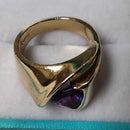 Women's Ring - Yellow Gold 14k (.585) 9.4 grams Size 6.5