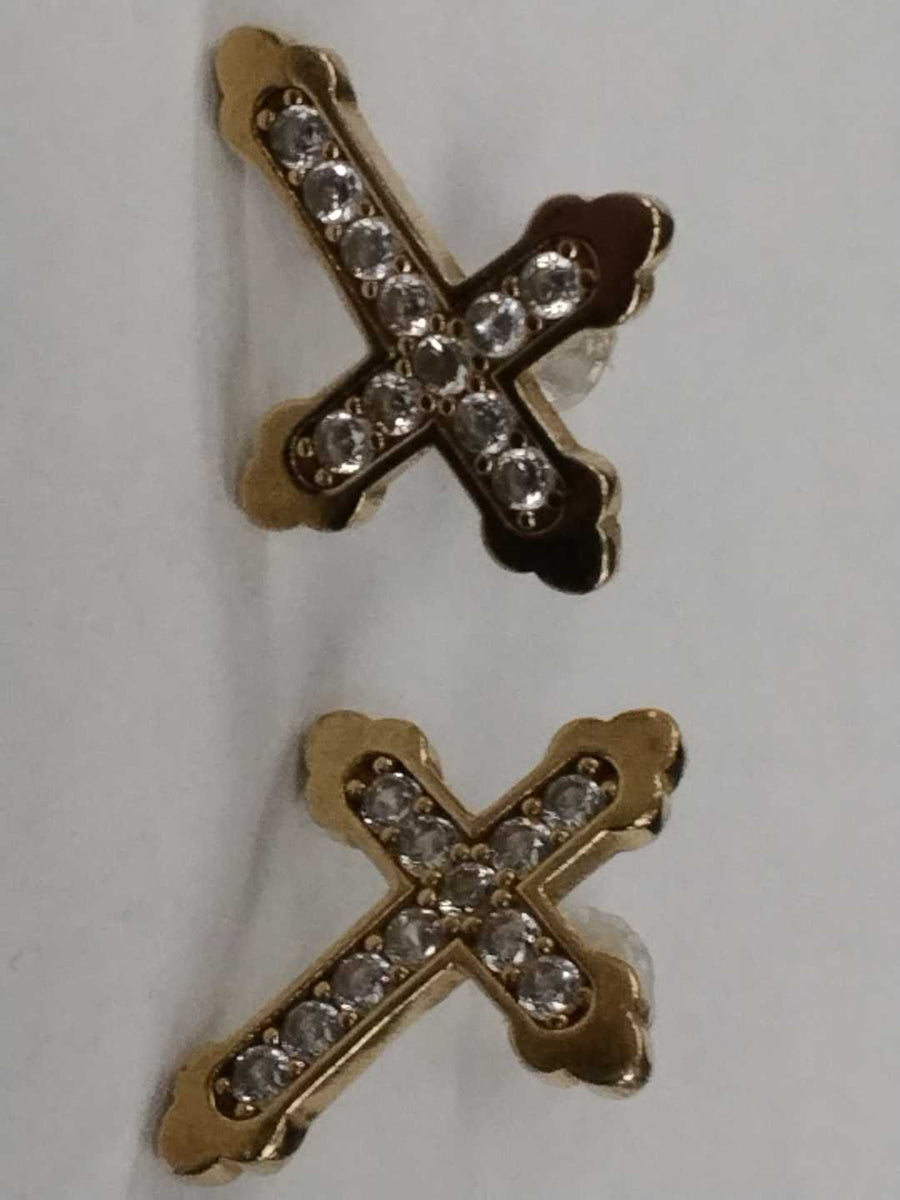 Double Stud Earring - Yellow Gold 10k (.417) 2.2 grams