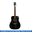 Yamaha F-340 Bl Black Acoustic Classic Guitar