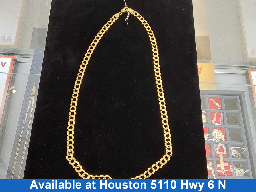 Cuban Link Chain - Yellow Gold 14k (.585) 26.4 grams 24 inch