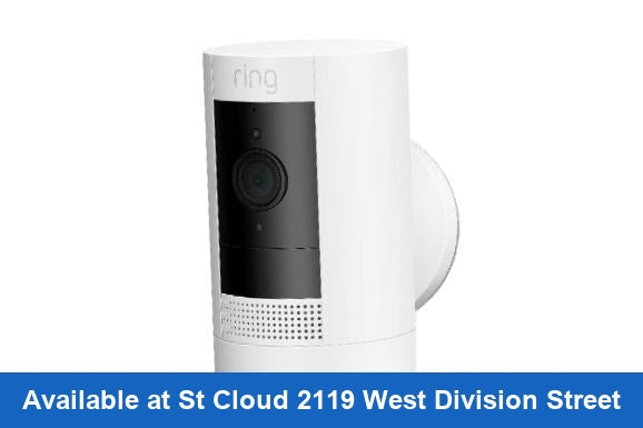 Ring Outdoor Cam White Security Camera Only