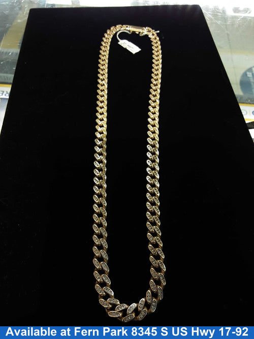 Cuban Link Chain - Yellow Gold 10k (.417) 42.6 grams 22 inch