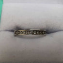 Women's Ring - Anniversary - White Gold 10k (.417) 1.6 grams Size 20