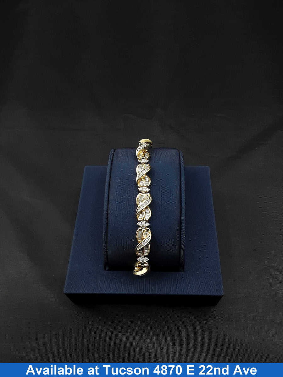 Tennis Bracelet - Yellow Gold 14k (.585) 31 grams 8 inch