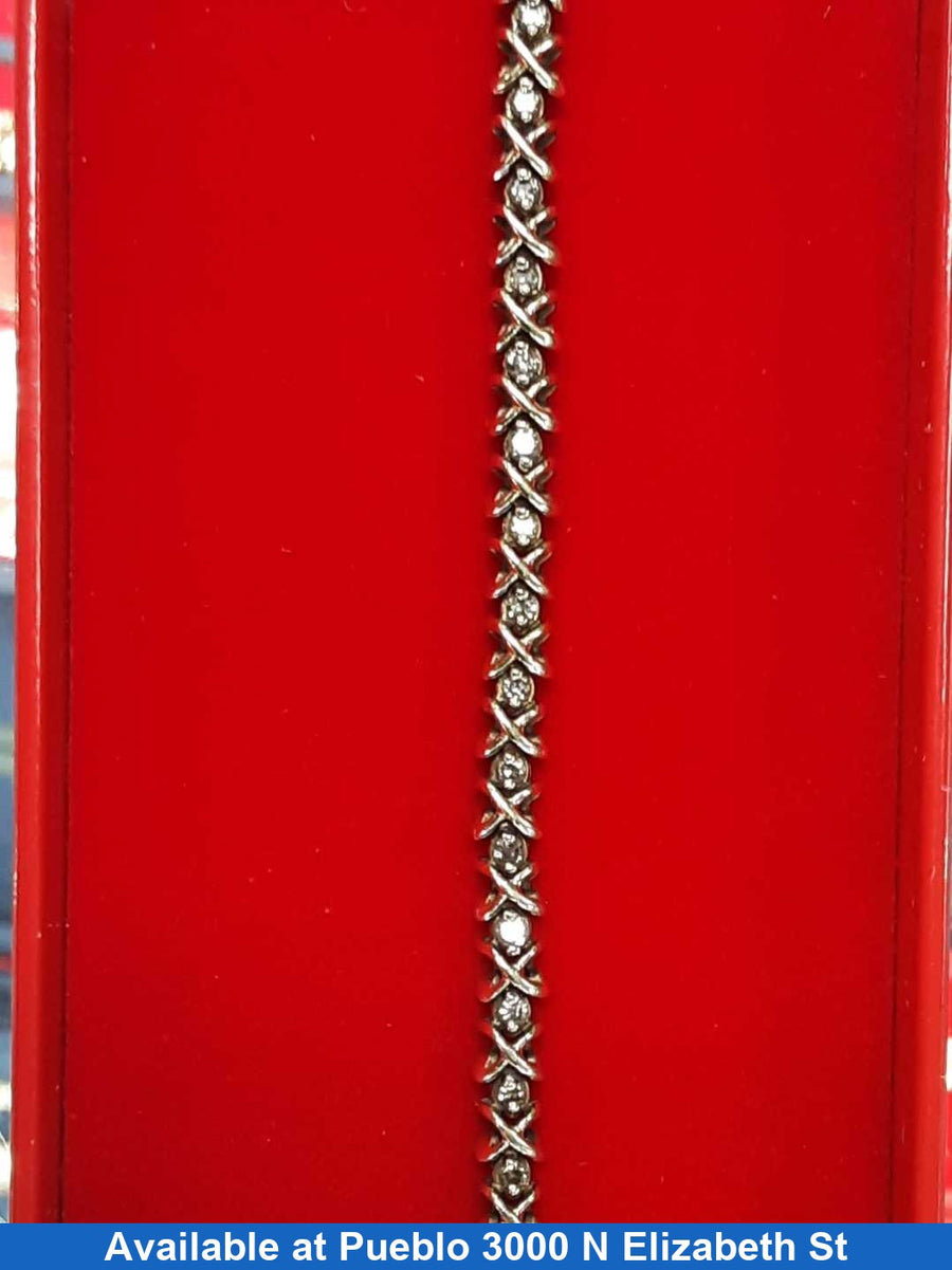 Tennis Bracelet - Yellow Gold 10k (.417) 8.6 grams 6 inch