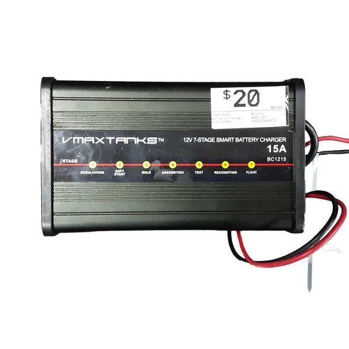 Vmaxtanks Bc1215 Black Battery Charger