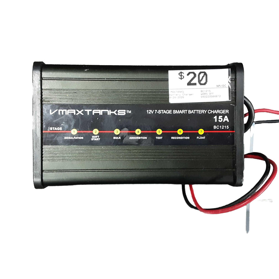 Vmaxtanks Bc1215 Black Battery Charger