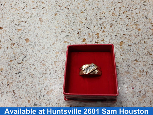 Men's Ring - Yellow Gold 10k (.417) 3.1 grams Size 10.5
