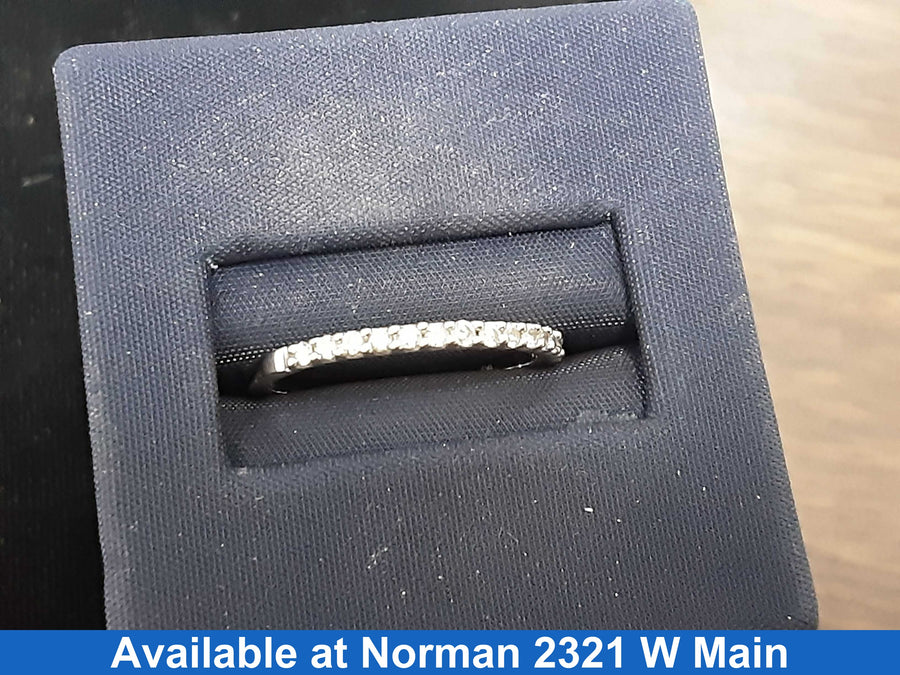 Ring - Wedding Band - White Gold 14k (.585) 1.2 grams Size 6.5