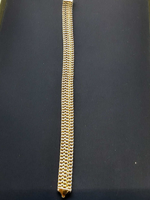 Woven Bracelet - Yellow Gold 14k (.585) 11.6 grams 8 inch