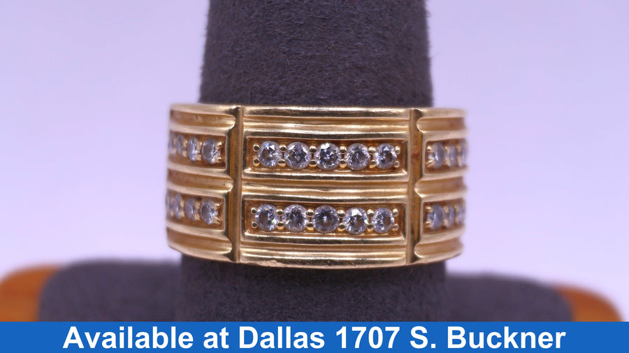 Men's Ring - Yellow Gold 14k (.585) 13.6 grams Size 10.5
