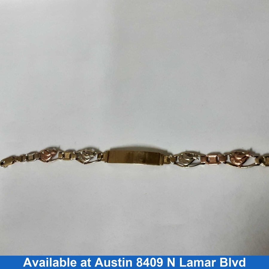 ID Bracelet - Yellow Gold 14k (.585) 12 grams 8 inch