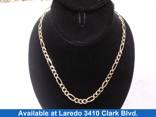 Figaro Chain - Yellow Gold 10k (.417) 26.4 grams 22 inch