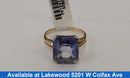 Women's Ring - Yellow Gold 10k (.417) 3.7 grams Size 7.5