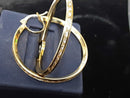 Hoop Earrings - Yellow Gold 10k (.417) 4.7 grams