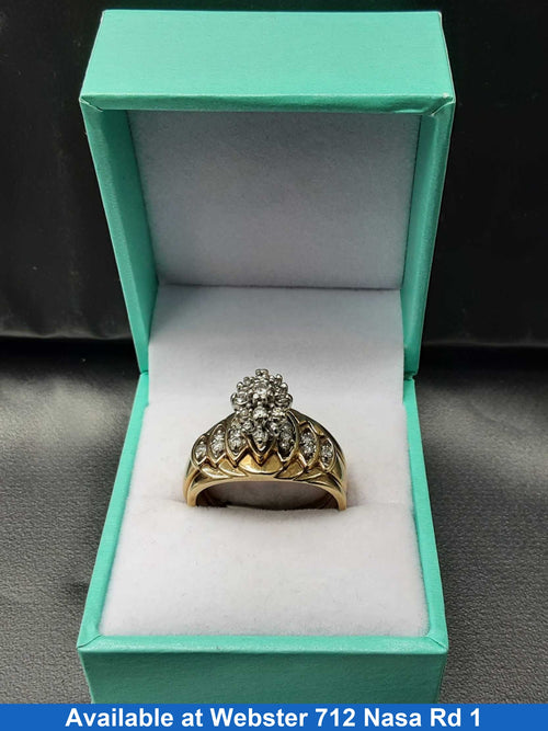 Women's Ring - Yellow Gold 10k (.417) 8.4 grams Size 8