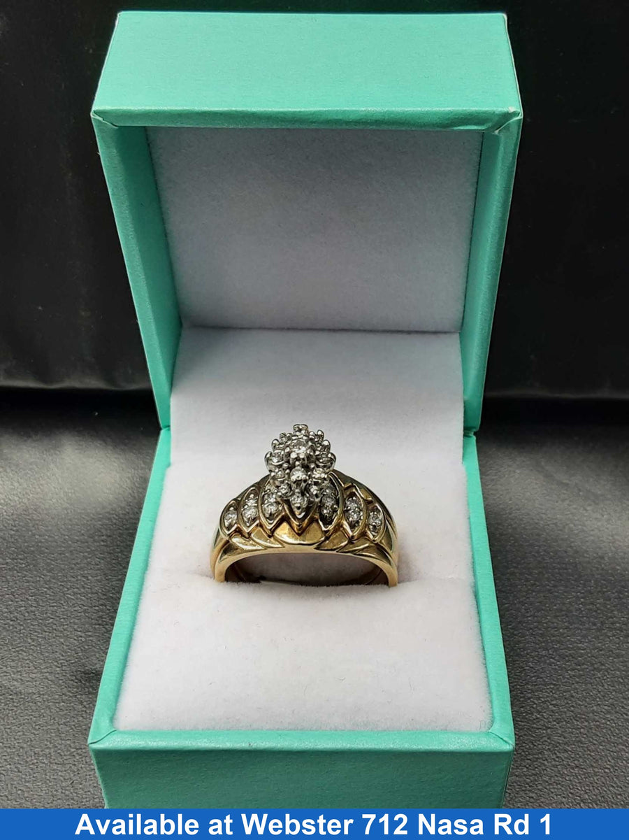 Women's Ring - Yellow Gold 10k (.417) 8.4 grams Size 8