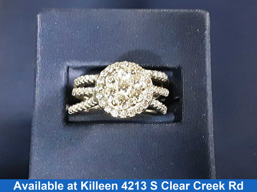 Ring - Engagement Set - White Gold 14k (.585) 8.1 grams Size 8
