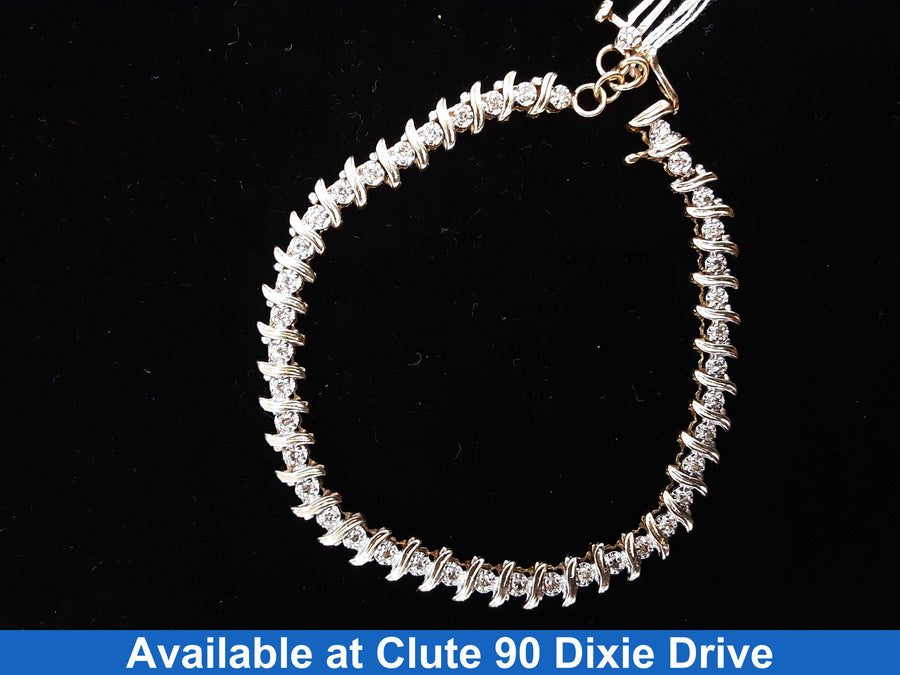 Tennis Bracelet - Yellow Gold 10k (.417) 10.3 grams 8 inch