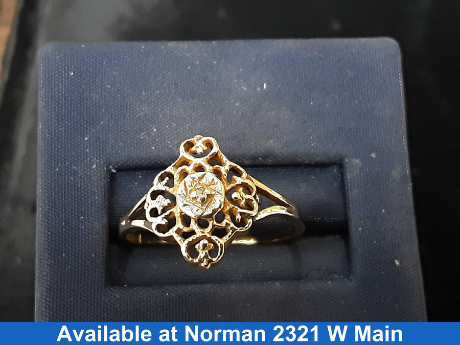 Women's Ring - Yellow Gold 10k (.417) 1.7 grams Size 8.5