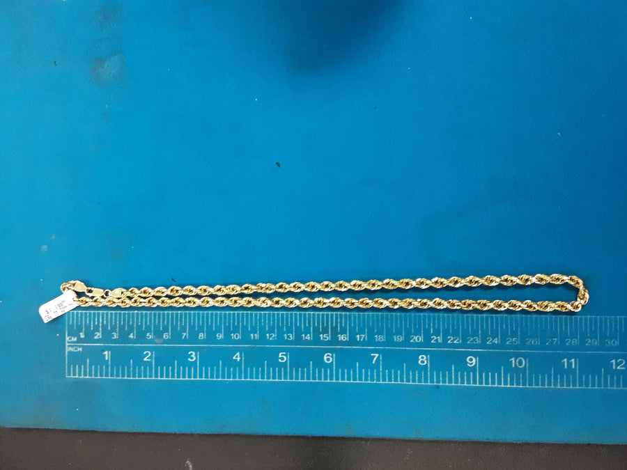 Rope Chain - Yellow Gold 10k (.417) 11.4 grams 24 inch