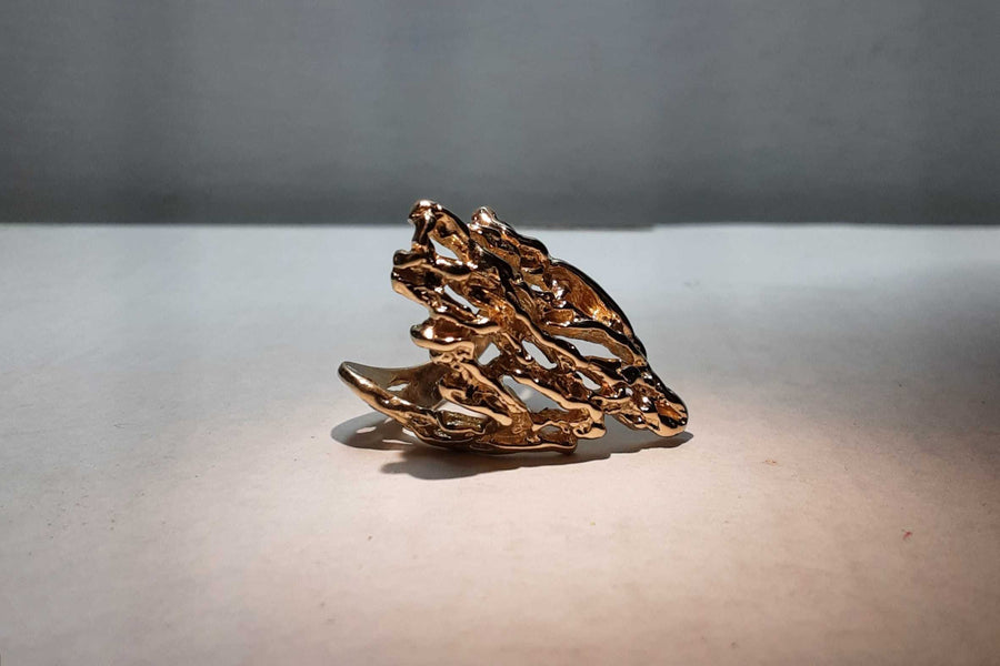 Women's Ring - Yellow Gold 14k (.585) 10 grams Size 7.5