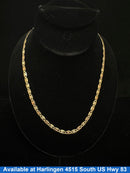 Link Chain - Tricolor Gold 14k (.585) 9.8 grams 20 inch