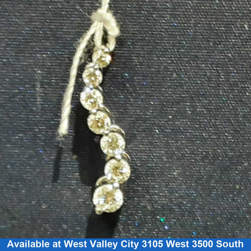Diamond Pendant - White Gold 14k (.585) 1.1 grams