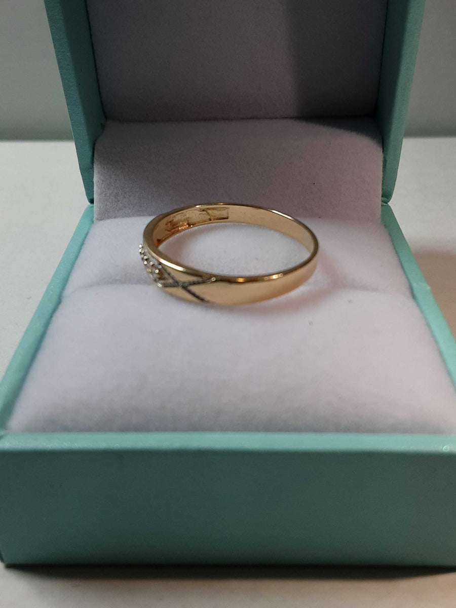 Ring - Wedding Band - Yellow Gold 14k (.585) 1.5 grams Size 8.5