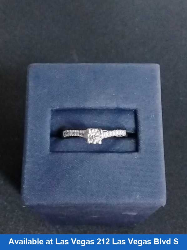 Women's Ring - Solitaire - Yellow Gold 14k (.585) 2.1 grams Size 20