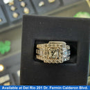 Women's Ring - Anniversary - White Gold 14k (.585) 8.1 grams Size 6.5