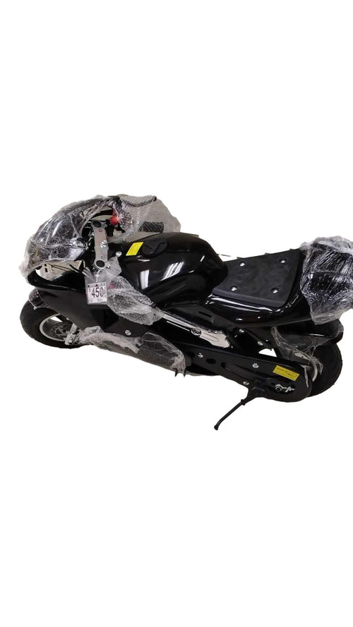 Pocket Bike Aso9001-2000 Black Powered Bike Scooter