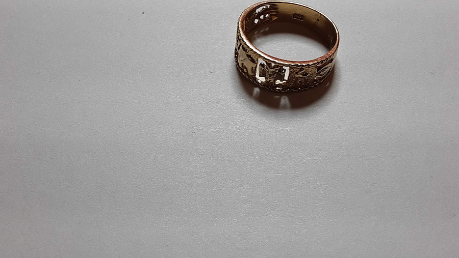Women's Ring - Yellow Gold 14k (.585) 3.8 grams Size 9