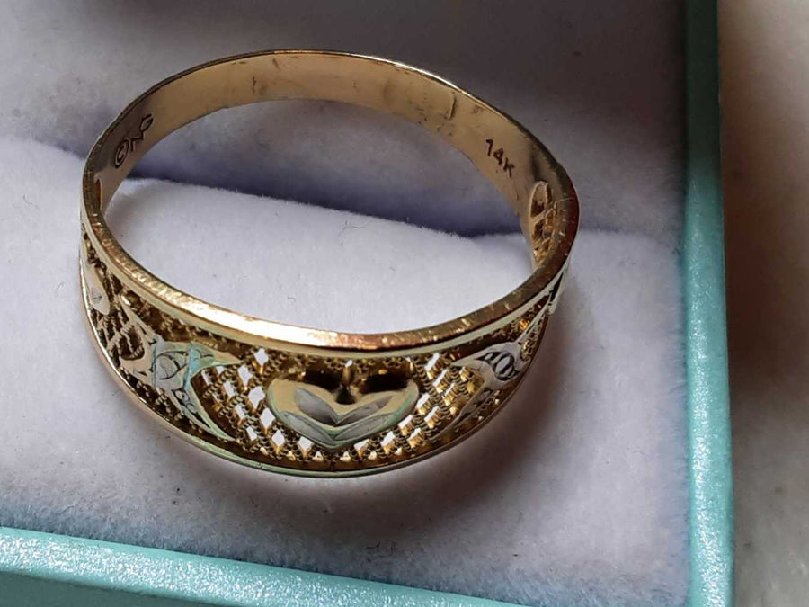Women's Ring - Yellow Gold 14k (.585) 2.9 grams Size 12