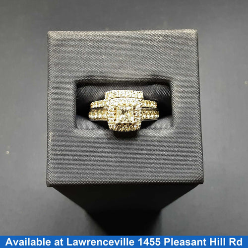 Ring - Engagement Set - White Gold 14k (.585) 7.2 grams Size 20