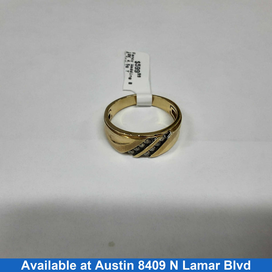 Ring - Wedding Band - Yellow Gold 10k (.417) 4.5 grams Size 11