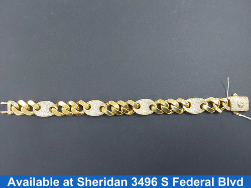 Bracelet - Yellow Gold 14k (.585) 35.8 grams 9 inch