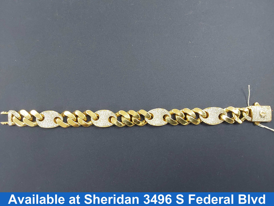 Bracelet - Yellow Gold 14k (.585) 35.8 grams 9 inch