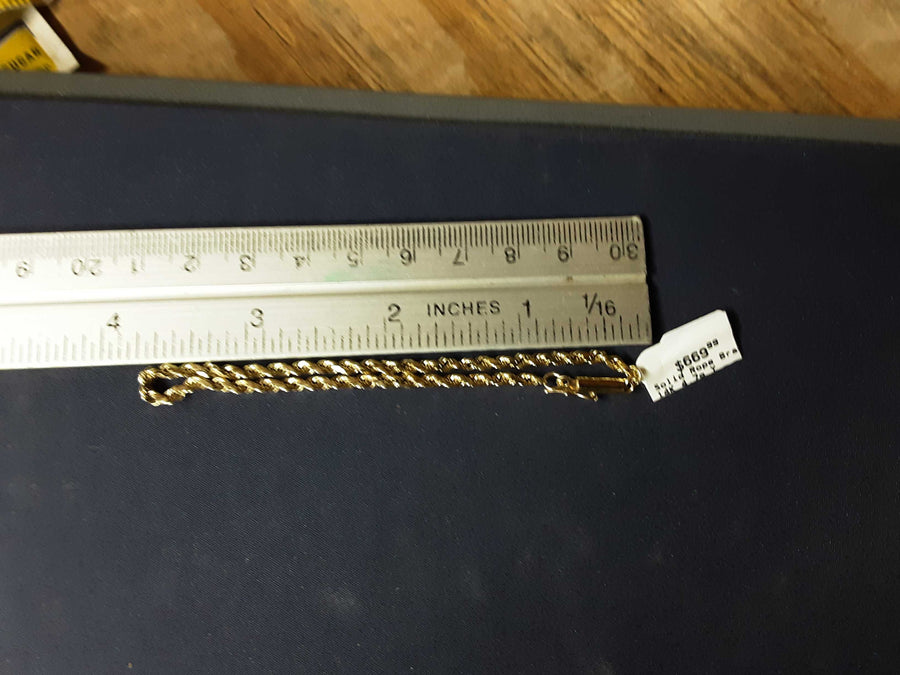 Rope Bracelet - Yellow Gold 14k (.585) 4.7 grams 7 inch