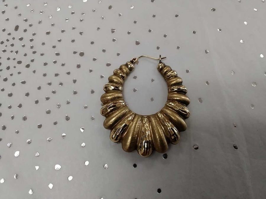 Shrimp Earrings - Yellow Gold 10k (.417) 6.3 grams