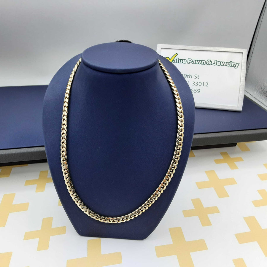 Cuban Link Chain - Yellow Gold 10k (.417) 46.5 grams 26 inch