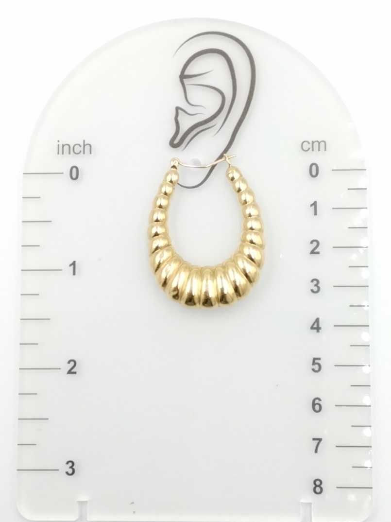 Shrimp Earrings - Yellow Gold 10k (.417) 6.7 grams