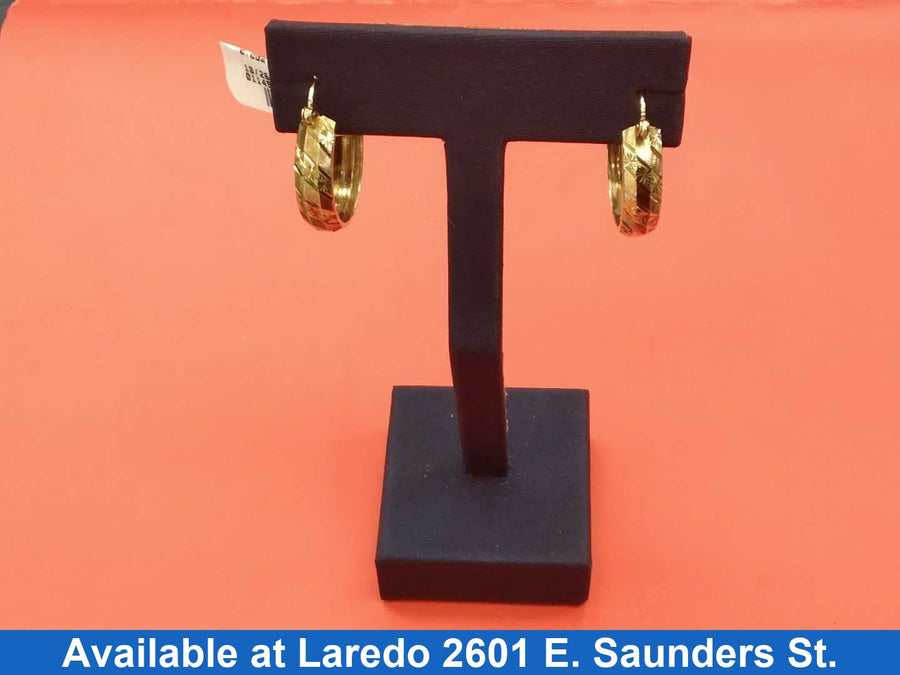 Bangle Earrings - Yellow Gold 10k (.417) 2.8 grams