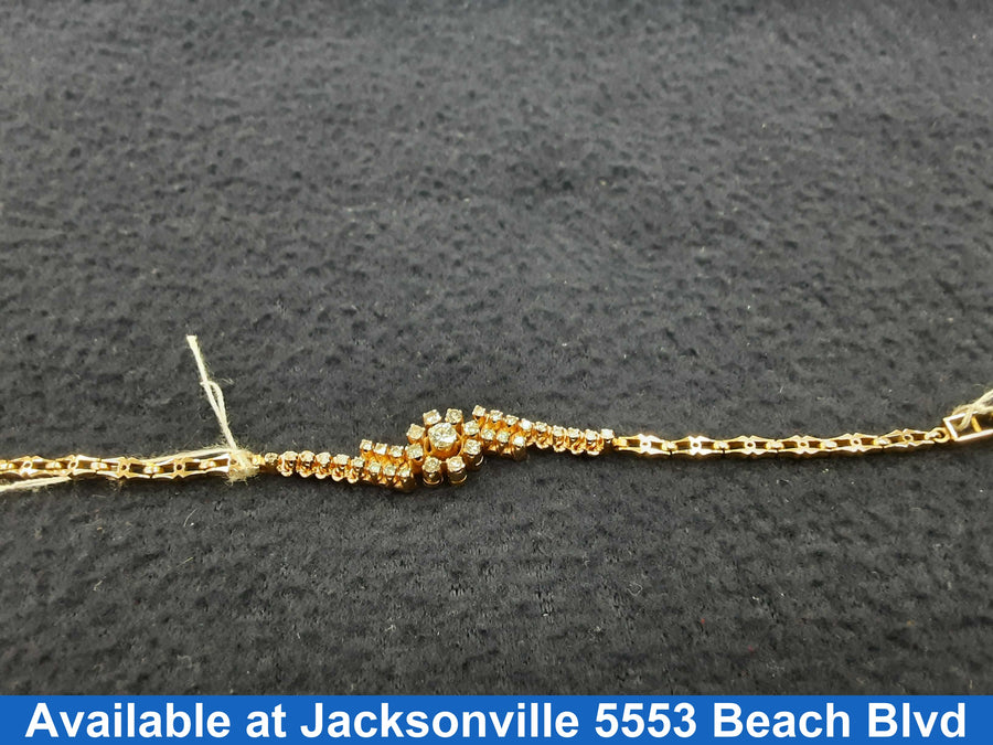 Tennis Bracelet - Yellow Gold 14k (.585) 9.2 grams 6 inch