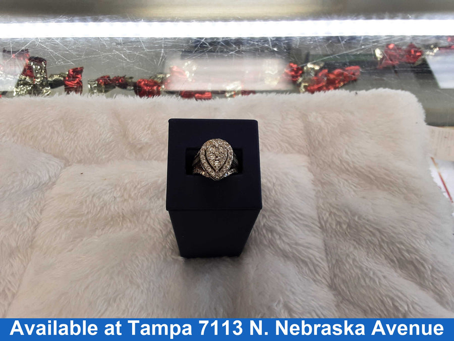 Women's Ring - White Gold 14k (.585) 12.1 grams Size 8