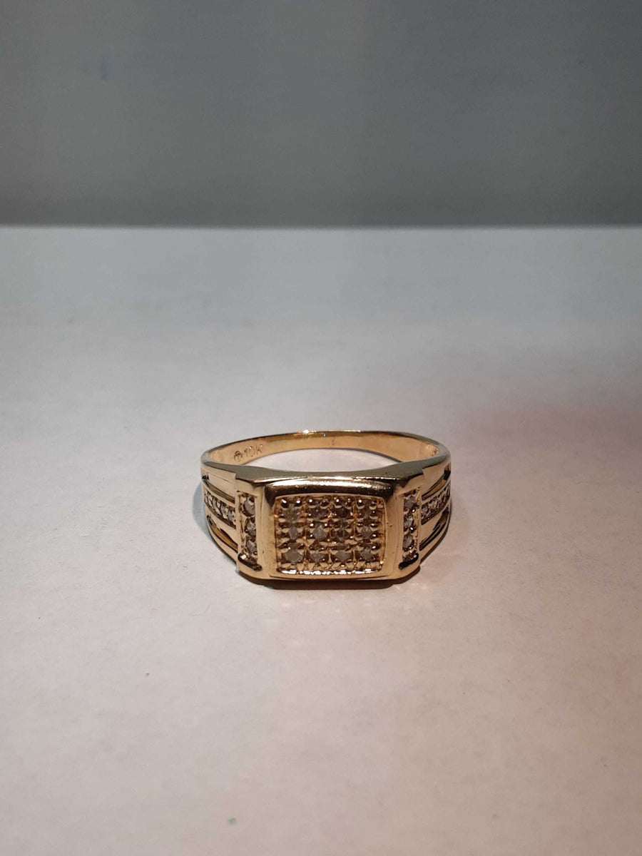 Men's Ring - Yellow Gold 10k (.417) 4.9 grams Size 14