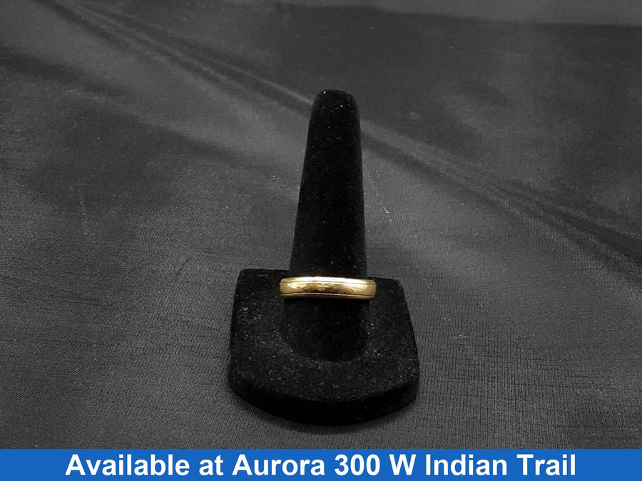 Ring - Wedding Band - Yellow Gold 14k (.585) 4.1 grams Size 8.5